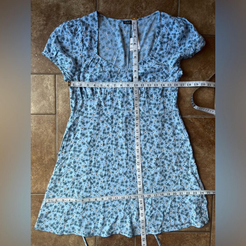 NWT Cotton on essential tie back mini tea dress - Picture 6 of 11